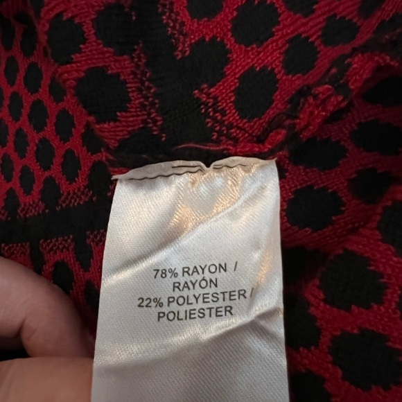 Gabby Skye red and black sweater dress size M - Picture 8 of 9